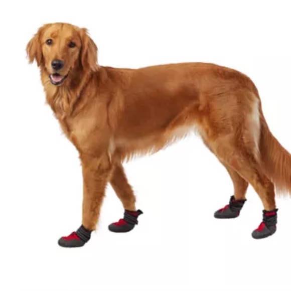 Top Paw Dog Booties red and black size large New - Picture 1 of 7